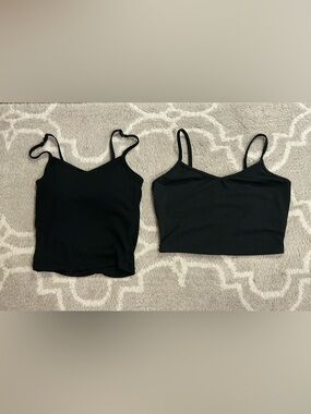 SHEIN Black Spaghetti Strap Camisole Duo, size XS/S